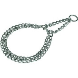 AniOne Kettenhalsband Stahl verchromt