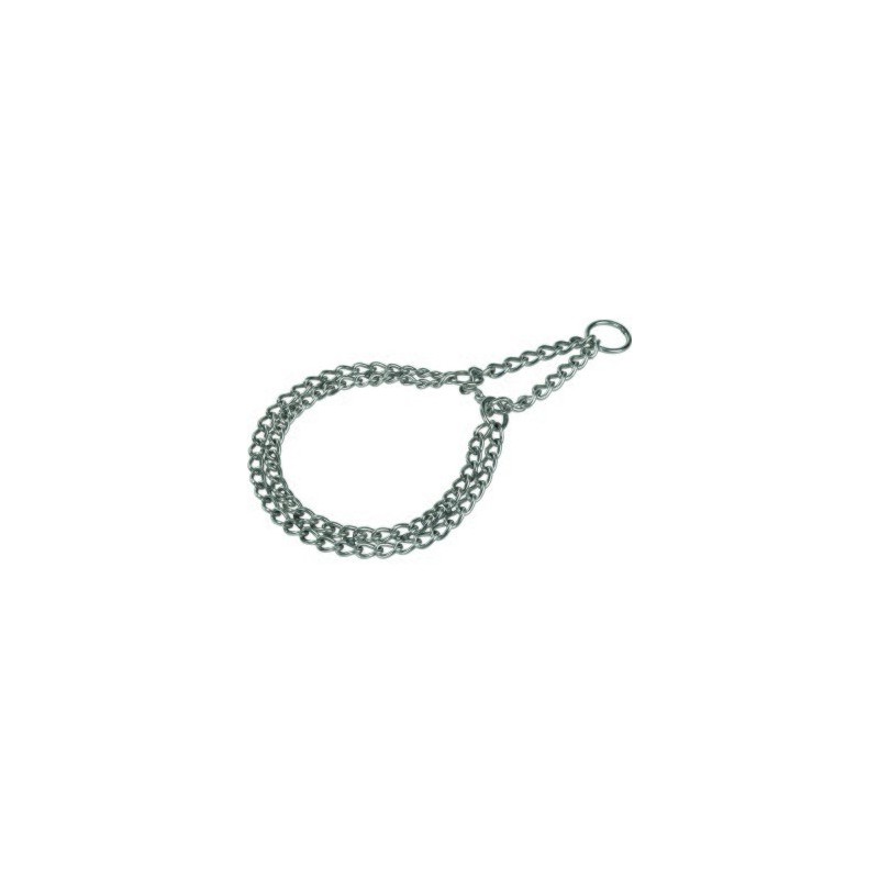 AniOne Kettenhalsband Stahl verchromt