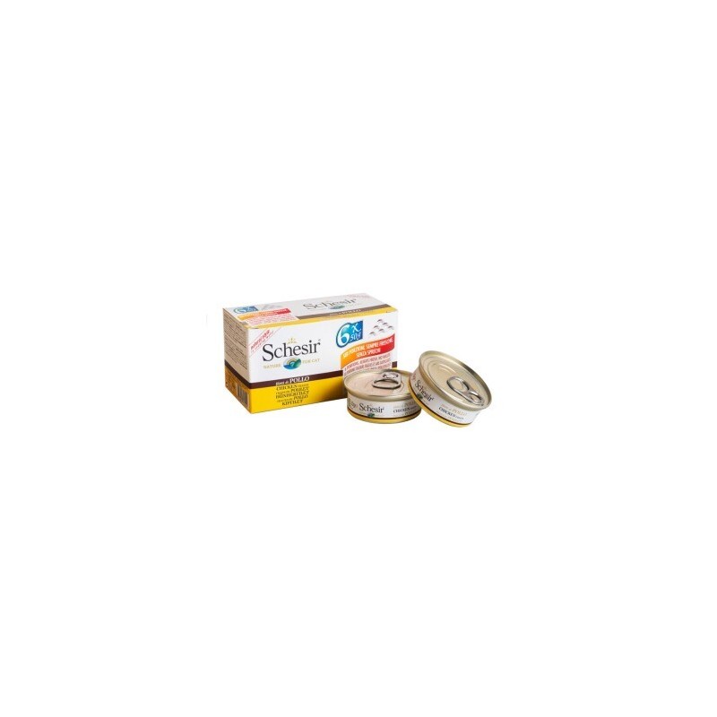 Schesir 24x50 g Huhn mit Reis, Im eigenen Saft