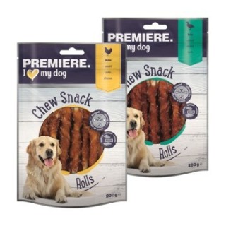 PREMIERE Chew Snack Kaustangen Huhn und Ente 2x200g