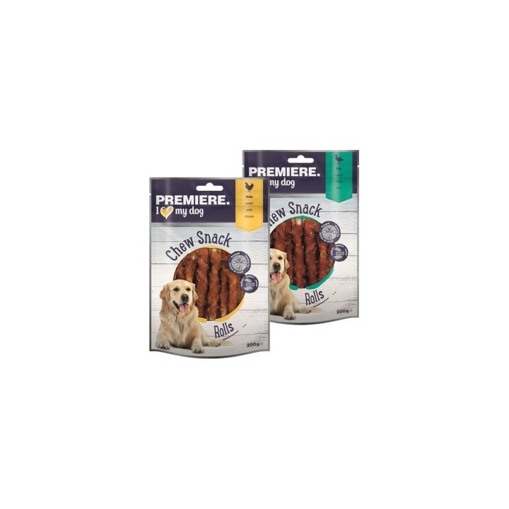 PREMIERE Chew Snack Kaustangen Huhn und Ente 2x200g