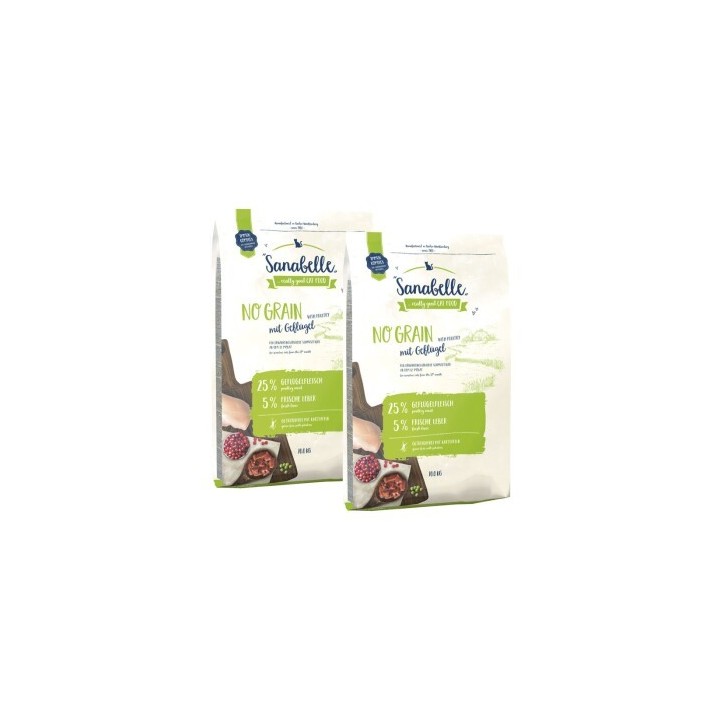 Sanabelle No Grain Geflügel 2x10 kg