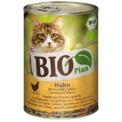 BIOPlan Adult Huhn mit Kartoffel, Spinat, Spirulina und Rapsöl 6x400 g