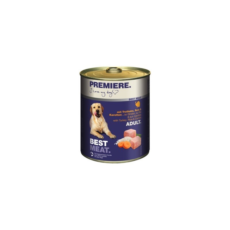 PREMIERE Best Meat Adult Truthahn und Gemüse 6x800 g