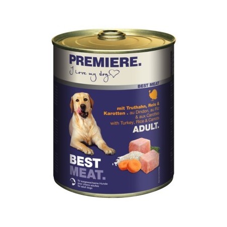 PREMIERE Best Meat Adult Truthahn und Gemüse 6x800 g