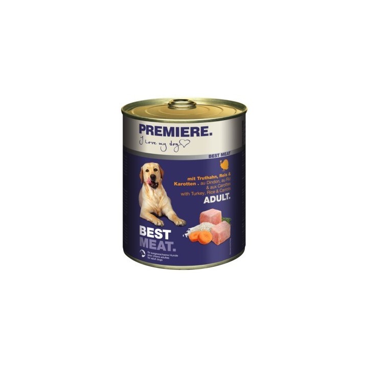 PREMIERE Best Meat Adult Truthahn und Gemüse 6x800 g