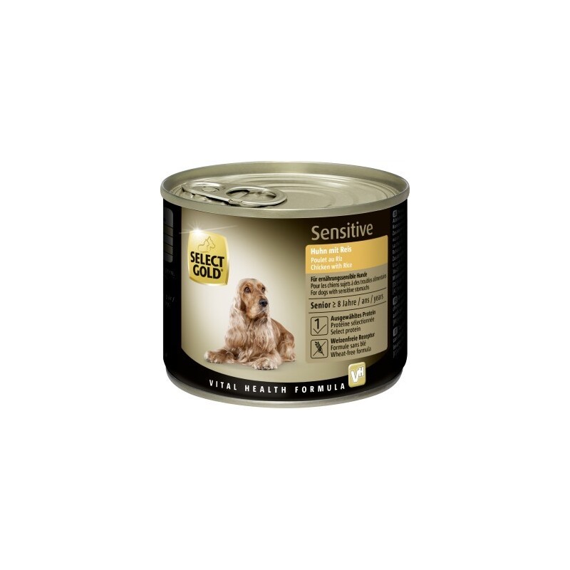 SELECT GOLD Nassfutter Hund Sensitive Senior 6x200 g