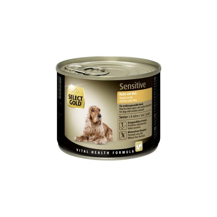 SELECT GOLD Nassfutter Hund Sensitive Senior 6x200 g