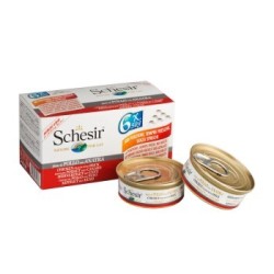 Schesir 24x50 g Huhn mit Ente, Im eigenen Saft