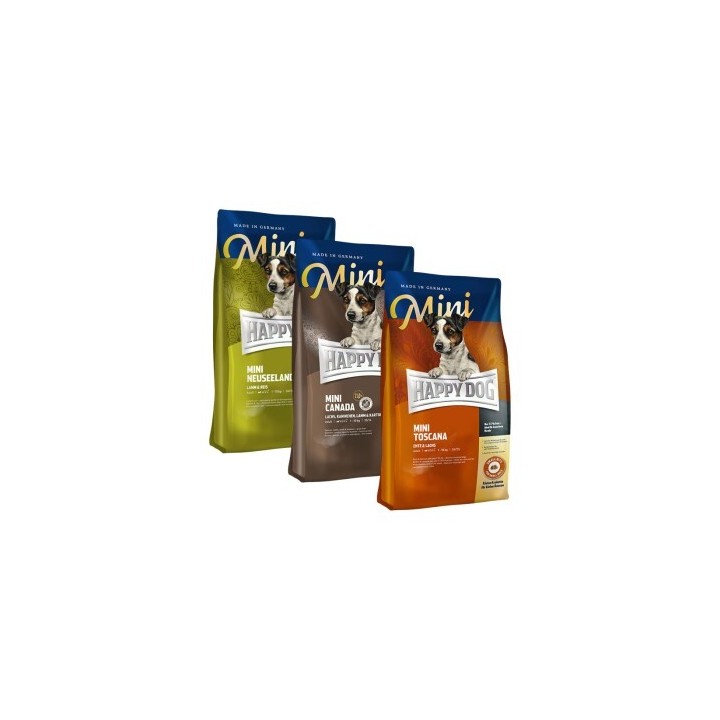 HAPPY DOG Supreme Sensible Mini 3x1 kg Mixpaket 1