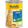 MultiFit Nassfutter Katze Adult, in Gelee, Kaninchen und Ente 6x405 g
