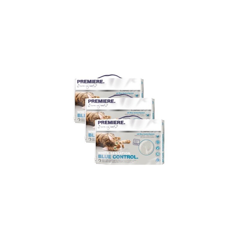 PREMIERE White Sensation blue control, Klumpstreu 3x12 l