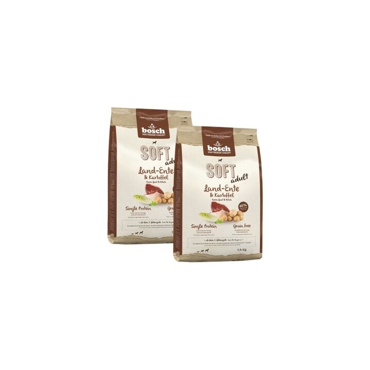 bosch Soft Land-Ente & Kartoffel 2x2.5 kg