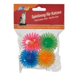 FIT+FUN Spielzeug Igelbälle 4er-Pack