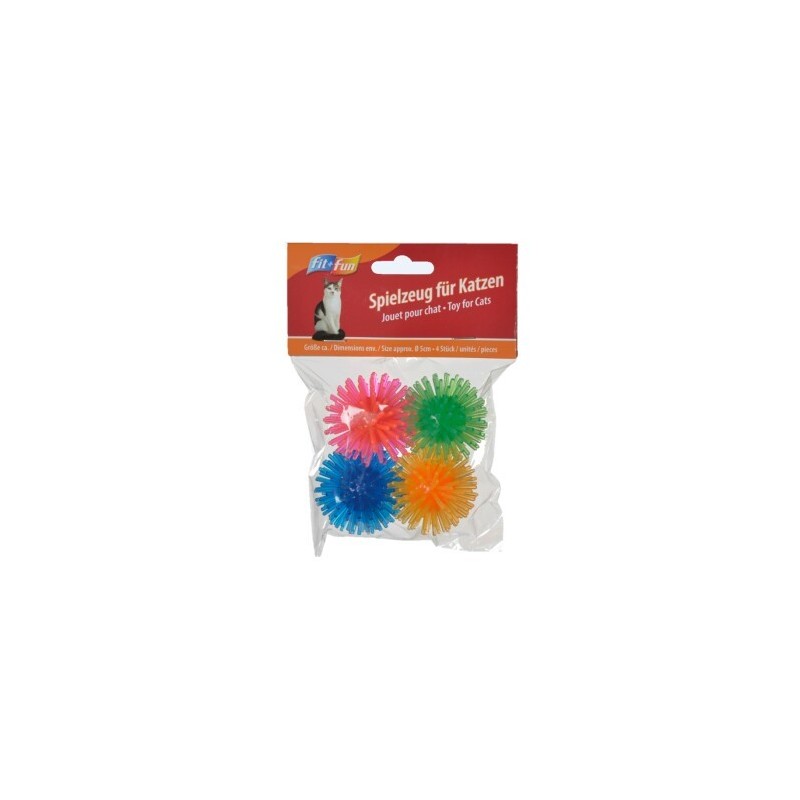 FIT+FUN Spielzeug Igelbälle 4er-Pack