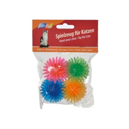 FIT+FUN Spielzeug Igelbälle 4er-Pack
