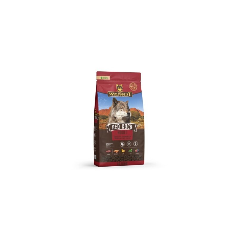 WOLFSBLUT Adult Red Rock, Kängurufleisch mit Kürbis 12.5 kg