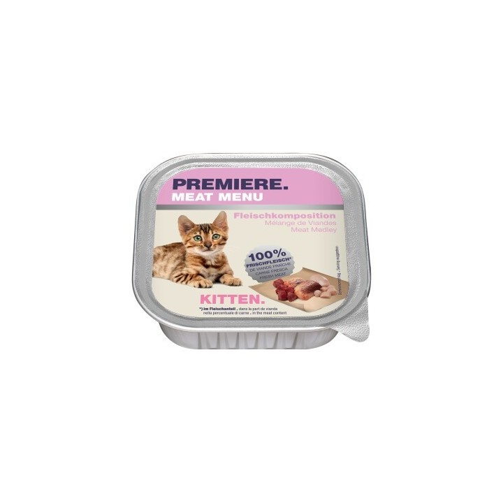 PREMIERE Meat Menu Kitten Fleischkomposition 32x100 g