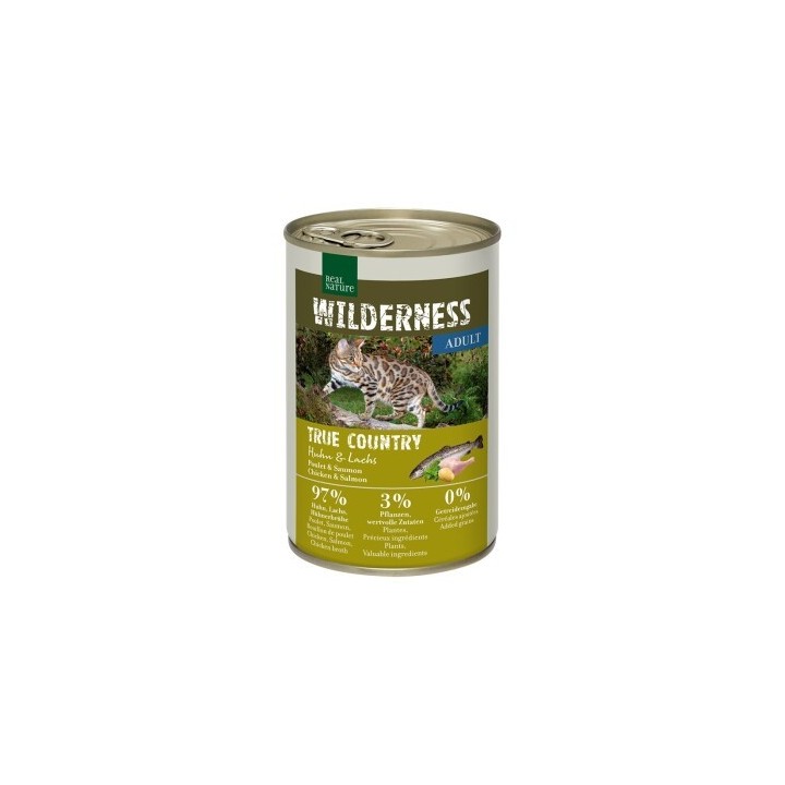 REAL NATURE WILDERNESS Adult True Country, Huhn und Lachs 6x400 g