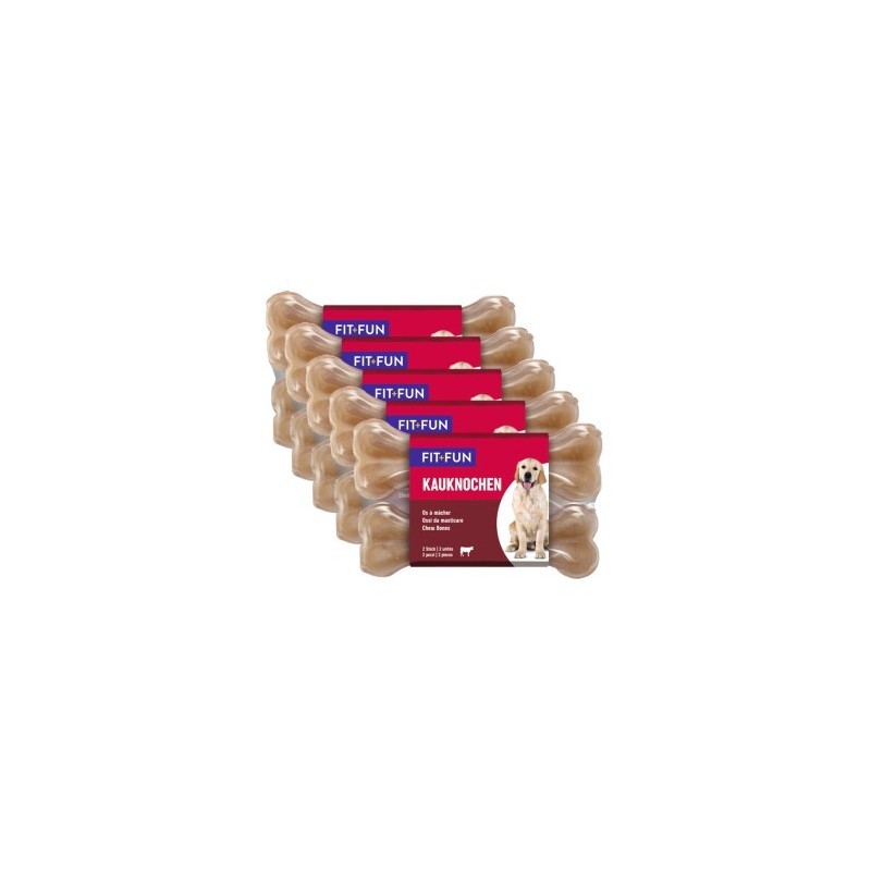 FIT+FUN Kauknochen gepresst 10 Stück, 13 cm