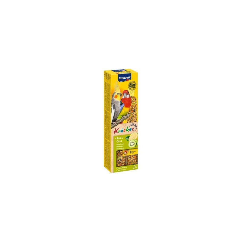 Vitakraft Großsittich Kräcker 4x2er Kiwi-Citrus