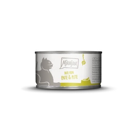 MjAMjAM Nassfutter Katze Adult, Duo 6x100 g Ente & Pute