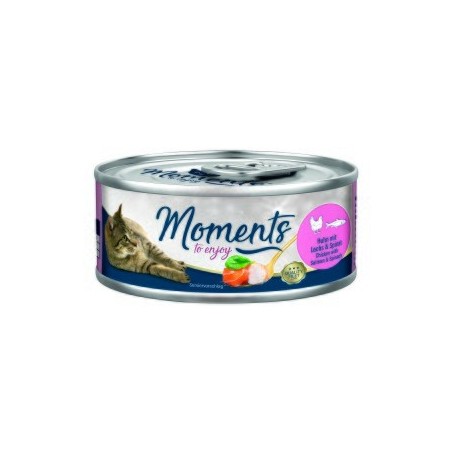 MOMENTS Adult Huhn mit Lachs und Spinat 12x70 g