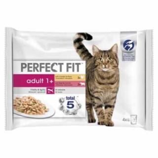 PERFECT FIT Perfect Adult 1+ 4x85g Rind mit Huhn