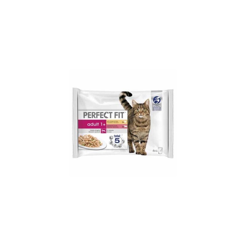 PERFECT FIT Perfect Adult 1+ 4x85g Rind mit Huhn