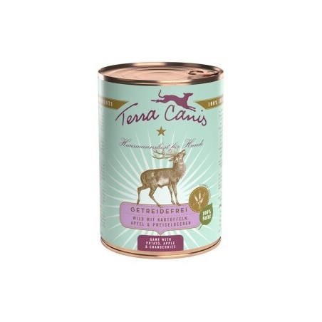 Terra Canis Getreidefrei Adult 6x400g Wild mit Kartoffeln, Apfel und Preiselbeeren