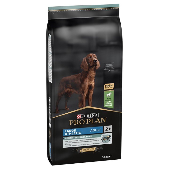 Sparpaket PURINA PRO PLAN 2 x Großgebinde - Large Adult Athletic Sensitive Digestion Lamm (2 x 14 Kg)