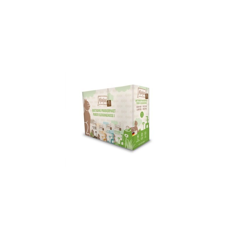 MjAMjAM Nassfutter Katze Adult, Quetschie 12x125 g Probierpaket 1