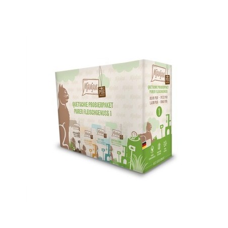 MjAMjAM Nassfutter Katze Adult, Quetschie 12x125 g Probierpaket 1