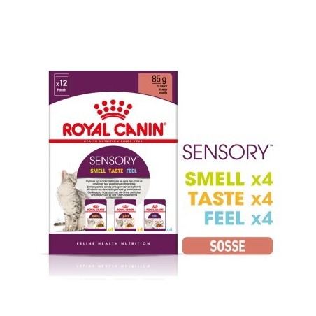 ROYAL CANIN Sensory Smell Taste Feel Multipack in Soße 12x85 g