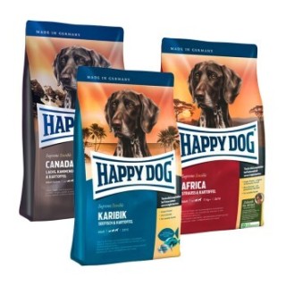 HAPPY DOG Sensible Probierpaket "Länderreise 2.0" 3x1kg