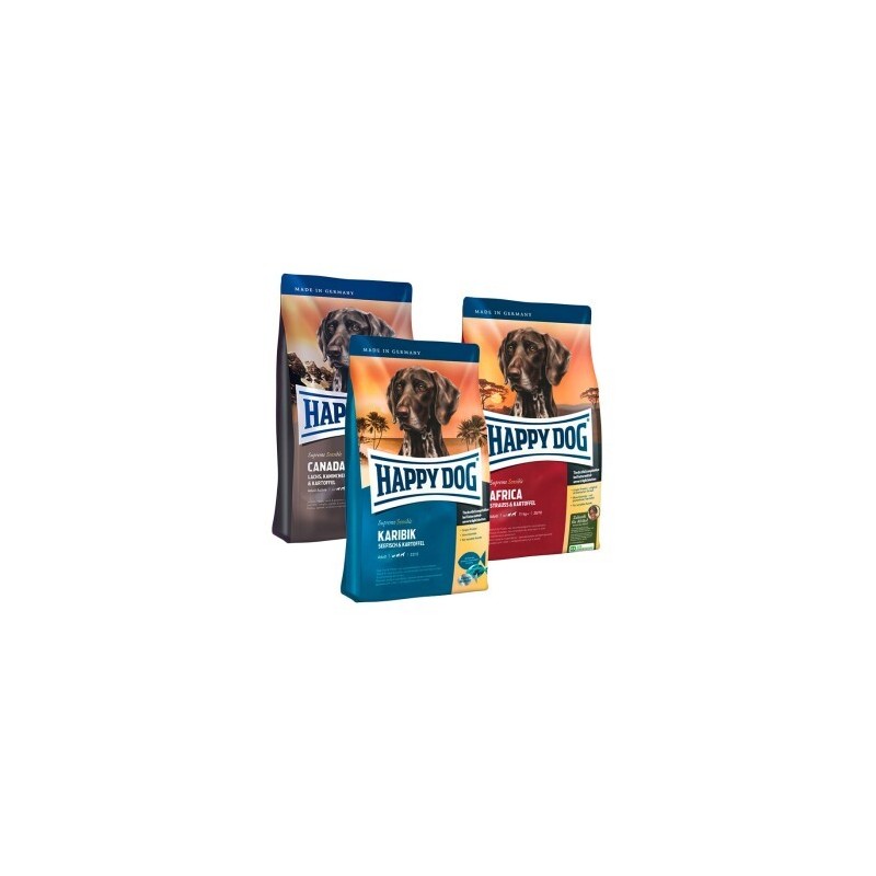 HAPPY DOG Sensible Probierpaket "Länderreise 2.0" 3x1kg