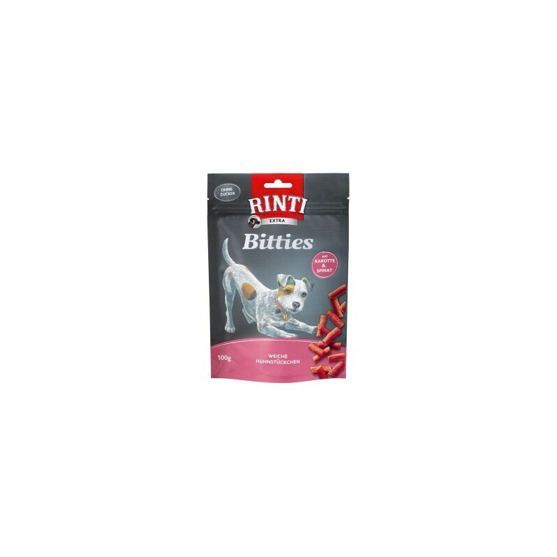 RINTI Bitties 12x100g Huhn mit Karotten & Spinat