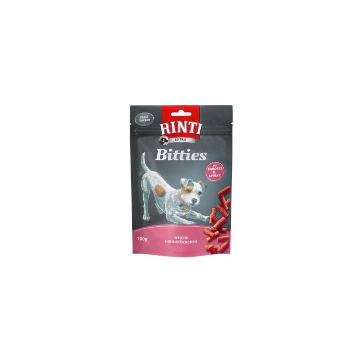 RINTI Bitties 12x100g Huhn mit Karotten & Spinat