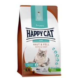 HAPPY CAT Care Trockenfutter Katze Adult, Haut & Fell 1.3 kg