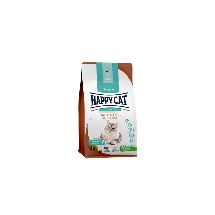 HAPPY CAT Care Trockenfutter Katze Adult, Haut & Fell 1.3 kg