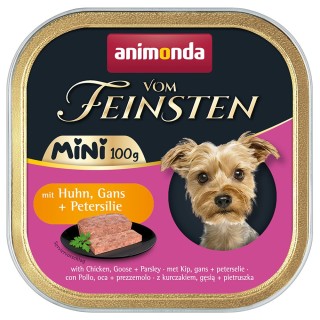 Sparpaket animonda vom Feinsten Adult Mini 64 x 100 g - mit Huhn, Gans + Petersilie