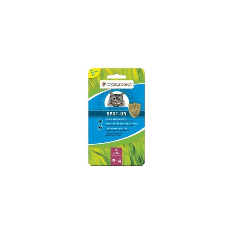 Bogadent Spot-On Anti-Parasit für Katzen M 3x1,2ml