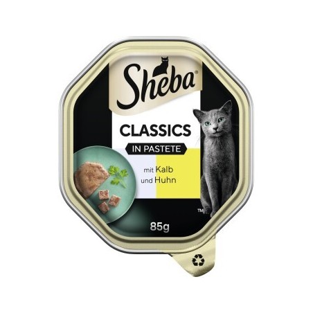 Sheba Classics in Pastete 22x85g Kalb & Huhn