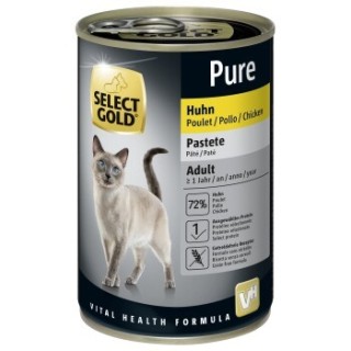SELECT GOLD Pure Adult Paté Huhn 6x400 g