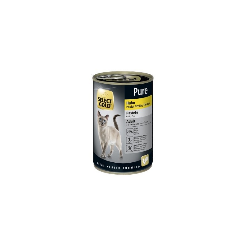 SELECT GOLD Pure Adult Paté Huhn 6x400 g