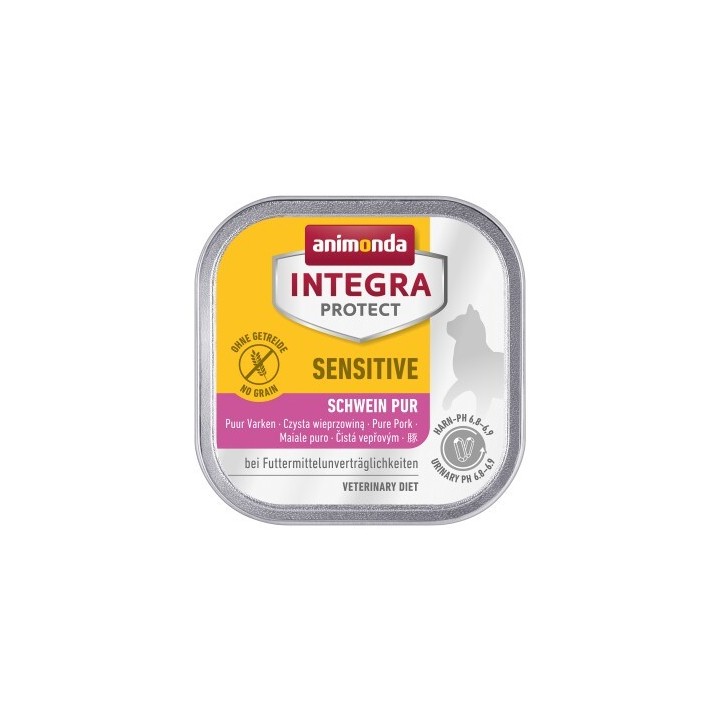 animonda Integra Protect Sensitive 16x100g Schwein pur