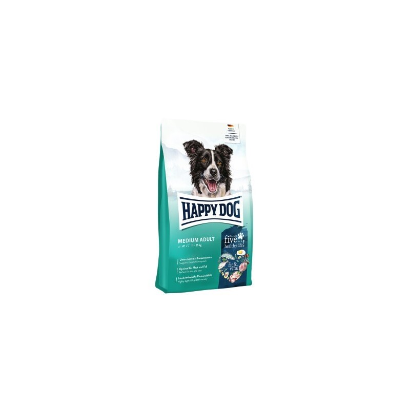HAPPY DOG fit & vital Trockenfutter Hund Adult, Medium 12 kg