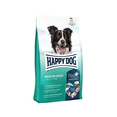 HAPPY DOG fit & vital Trockenfutter Hund Adult, Medium 12 kg