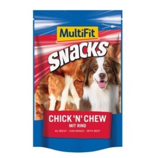 MultiFit Snacks Chick'n chew mit Rind 2x100 g