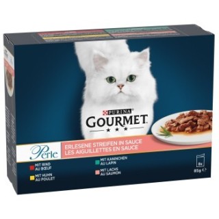 GOURMET Perle Erlesene Streifen 8x85g